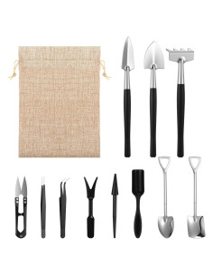 Juego de herramientas de jardinería mini ElevateTech 12 piezas