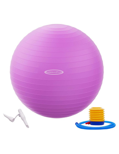 Bola de Yoga Antiburst Fitvids 45cm Antideslizante con Bomba