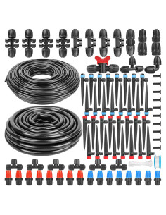 Sistema de Riego por Goteo Anwenk 240FT con Emisores y Conectores
