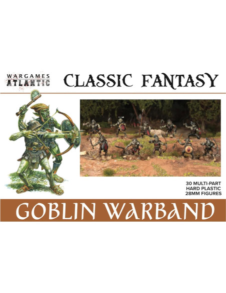 Banda de Guerreros Goblin Wargames Atlantic - 30 Figuras 28mm