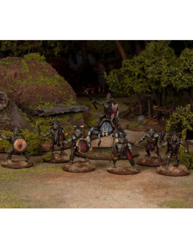 Banda de Guerreros Goblin Wargames Atlantic - 30 Figuras 28mm