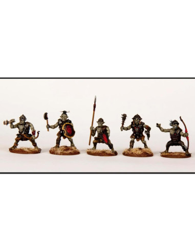 Banda de Guerreros Goblin Wargames Atlantic - 30 Figuras 28mm
