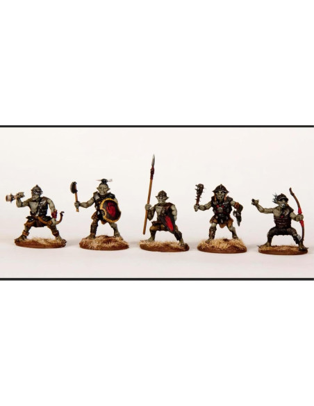 Banda de Guerreros Goblin Wargames Atlantic - 30 Figuras 28mm