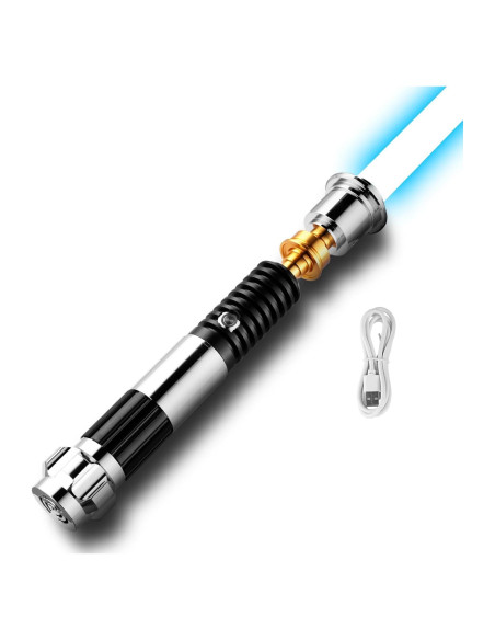 Sable de Luz VEVOR 119 cm RGB con Sonido y Mango Metal