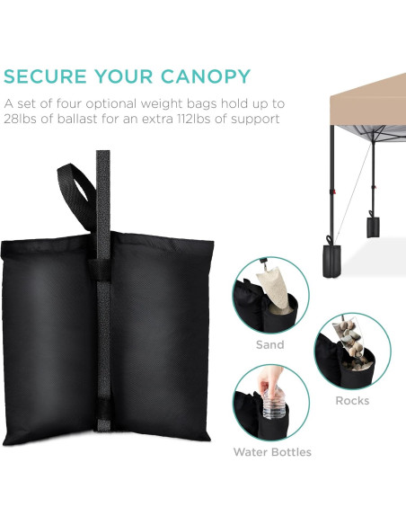 Carpa Plegable 3x3m Mejor Opción Beige 1 Persona Instantánea