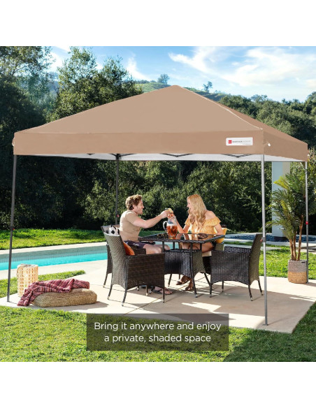 Carpa Plegable 3x3m Mejor Opción Beige 1 Persona Instantánea