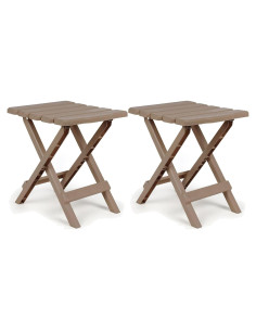 Mesa Lateral Plegable Camco Adirondack Taupe 30x35 cm