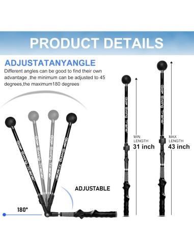 Ayuda de Entrenamiento de Golf Asyxstar - Swing y Agarre
