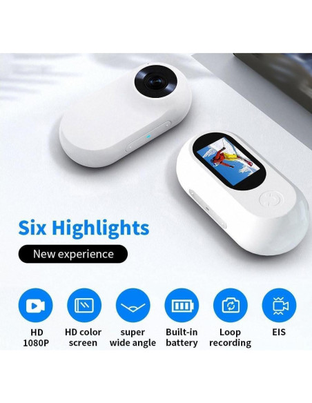 Cámara de Collar para Gatos Ehomful HD 1080P Compacta