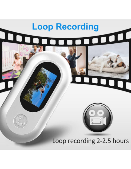 Cámara de Collar para Gatos Ehomful HD 1080P Compacta