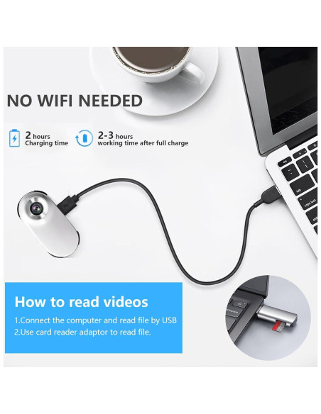 Cámara de Collar para Gatos Ehomful HD 1080P Compacta