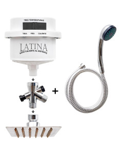 Calentador de Agua Eléctrico Garlat LT13 120V Ducha Manual 2