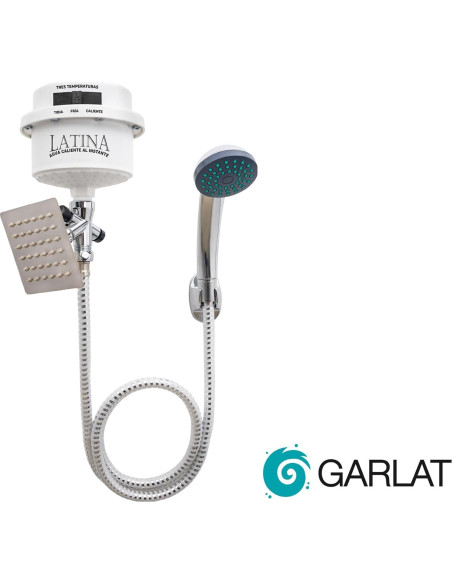 Calentador de Agua Eléctrico Garlat LT13 120V Ducha Manual