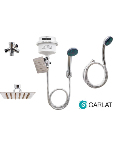 Calentador de Agua Eléctrico Garlat LT13 120V Ducha Manual
