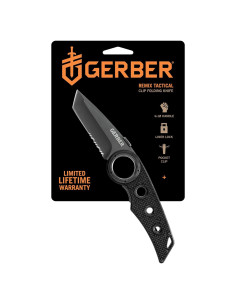 Cuchillo Plegable Gerber Gear Remix 3" Serrado Negro