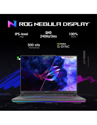 Laptop ASUS ROG Strix G16, 16" QHD, RTX 4070, i9, 16GB