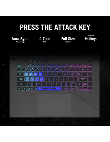 Laptop ASUS ROG Strix G16, 16" QHD, RTX 4070, i9, 16GB