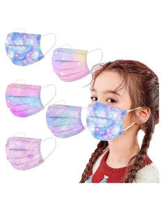 Mascarillas desechables para niños MEESOUL 50 unidades 3 capas