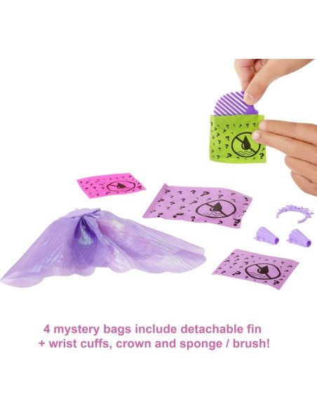 Muñeca Barbie Color Reveal Sirena Arcoíris 7 Sorpresas