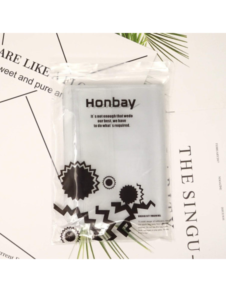10 Fundas de Pasaporte de Plástico Honbay Transparente