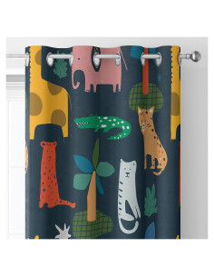 Cortinas Aislantes Trelemek Animales 214x214 cm Opacas