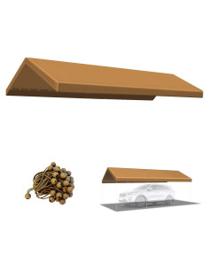 Toldo Beige 3.05x6.10m BenefitUSA para Carport Impermeable