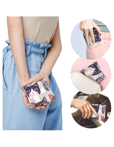 Bolsas de Compras Reutilizables NymphFable 6 Piezas Gato 22.68 kg