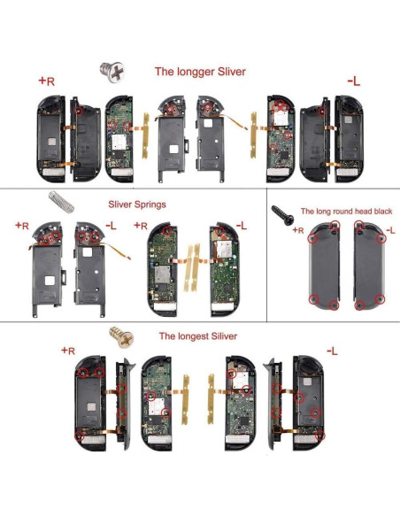 Juego Completo de Botones eXtremeRate para Nintendo Switch - Azul Fuerza Aérea