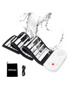 Piano Enrollable Vhffoso 49 Teclas con Bolsa y Batería Recargable