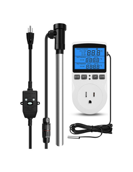 Calentador de Agua Inmerso Titanio 1500W USN para Baños y Piscinas