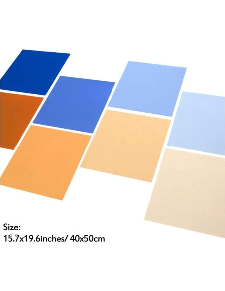 Filtro de Gel de Corrección de Color Bcolor 8 Pack 40x50 cm