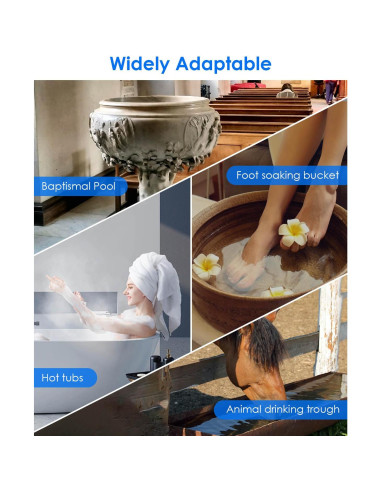 Calentador de Agua Inmerso Titanio 1500W USN para Baños y Piscinas