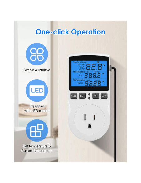 Calentador de Agua Inmerso Titanio 1500W USN para Baños y Piscinas