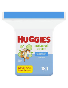 Toallitas Huggies Refrescantes para Bebés 184 Unidades Pepino Té Verde