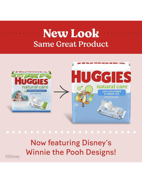 Toallitas Huggies Refrescantes para Bebés 184 Unidades Pepino Té Verde