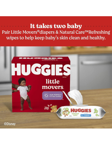 Toallitas Huggies Refrescantes para Bebés 184 Unidades Pepino Té Verde