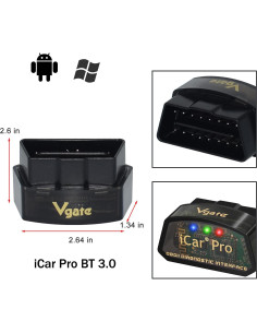 Escáner OBD2 Vgate iCar Pro 3.0 Bluetooth para Android y Windows 2