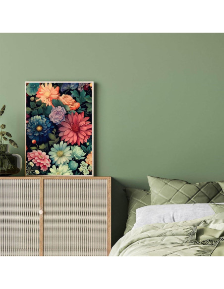 Kit de Pintura de Diamantes Ausanrl Flores 30x40cm DIY Adultos