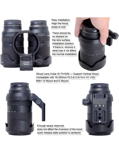 Anillo de Montaje en Trípode iShoot IS-TA1830 para Tamron 18-300mm