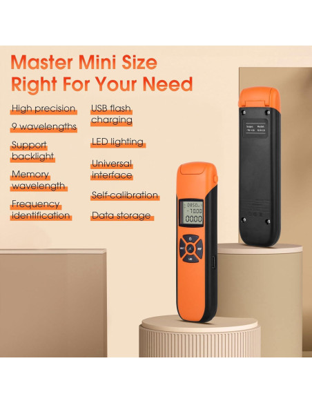 Medidor de Potencia Óptica Duogalia -70 a 10dBm USB-C