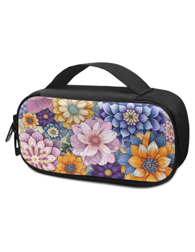 Bolsa Organizador Diabético Suhoaziia Flor Bohemia 20x10cm