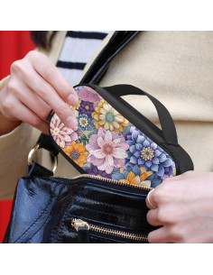 Bolsa Organizador Diabético Suhoaziia Flor Bohemia 20x10cm 2