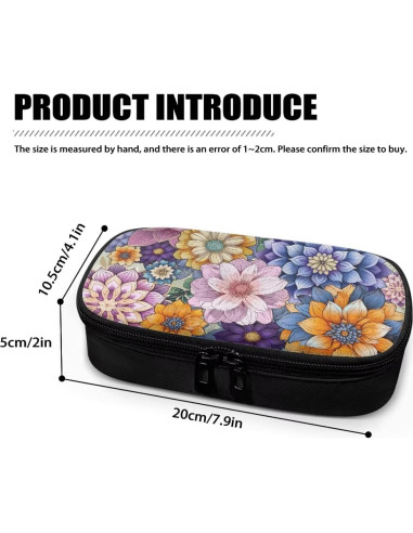 Bolsa Organizador Diabético Suhoaziia Flor Bohemia 20x10cm