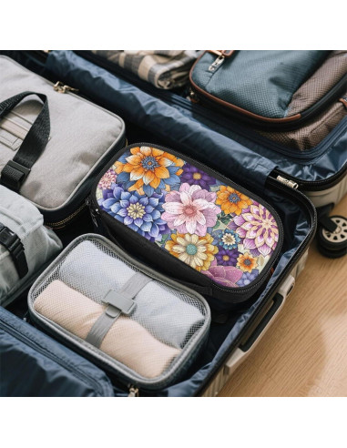 Bolsa Organizador Diabético Suhoaziia Flor Bohemia 20x10cm