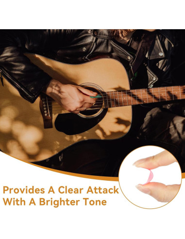 Set de 120 Púas de Guitarra PEASUG - 3 Grosores, Multicolor