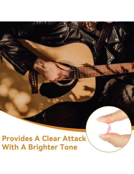 Set de 120 Púas de Guitarra PEASUG - 3 Grosores, Multicolor