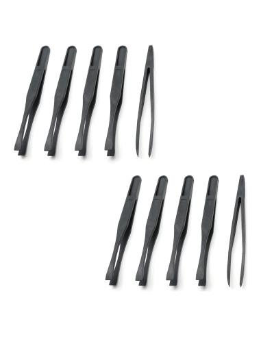 Juego de 10 Pinzas de Plástico Antiestáticas Qjaiune 117mm