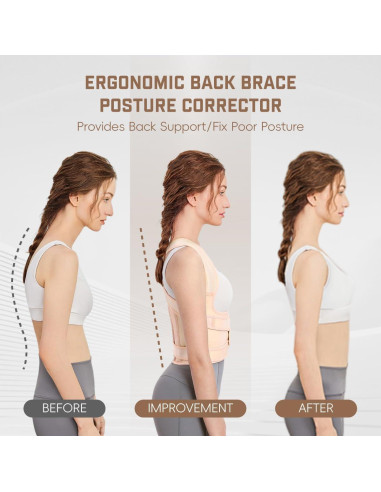 Corrector de Postura Ergonómico BLACKYEW Beige Pequeño