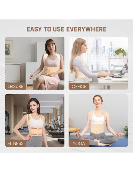 Corrector de Postura Ergonómico BLACKYEW Beige Pequeño