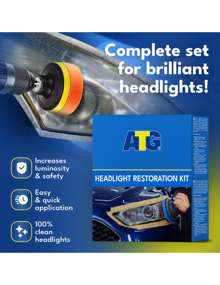 Kit de Restauración de Faros ATG - Universal para Coche